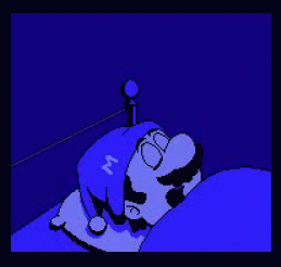 sleeping mario